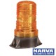 NARVA LED Guardian Quad Flash Strobe Light, Flange Base - Amber